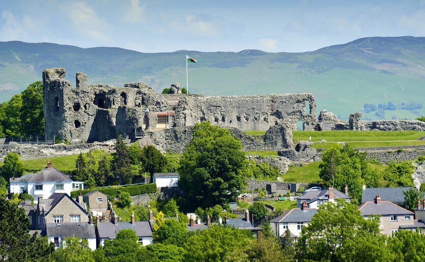 Denbigh Castle view